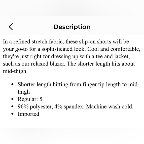 🌺 WHBM 5” Slip-On Shorts - Picture 10 of 10